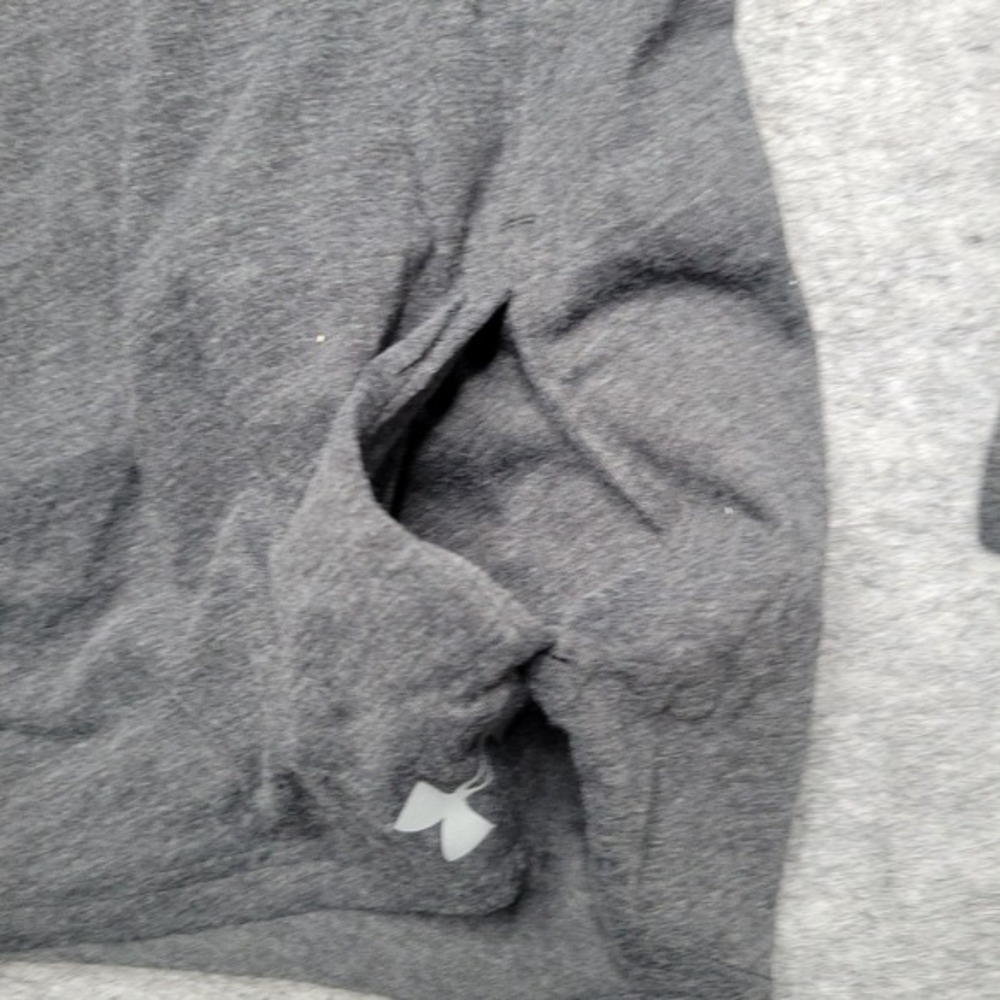New Under Armour Women Hoodie Small Grey‎ Pockets Pullover Loose Heatgear Thin - Picture 4 of 11
